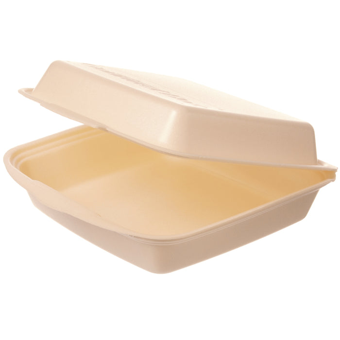 Isolierte Gourmetboxen in Beige aus XPS -  230 x 225 x 75mm - ca. 3800ml - ungeteilt - laminiert