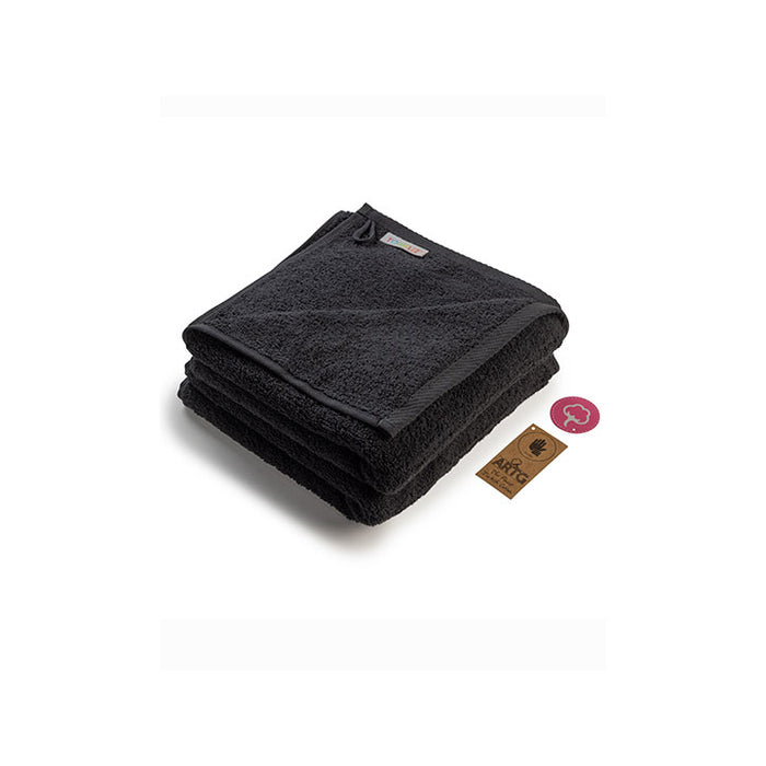 Fashion-Handtuch schwarz - 50 x 100 cm - 100% Baumwolle