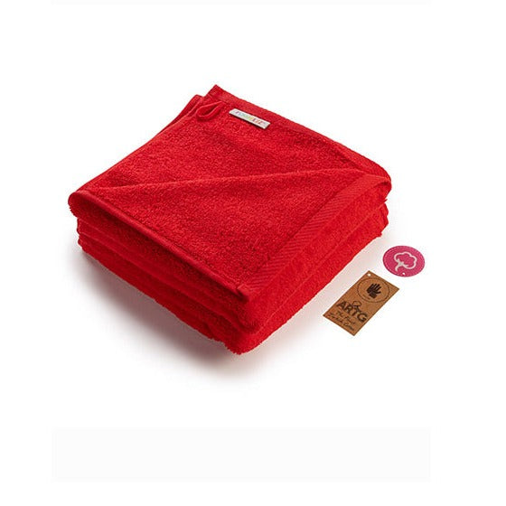 Fashion-Handtuch rot - 50 x 100 cm - 100% Baumwolle