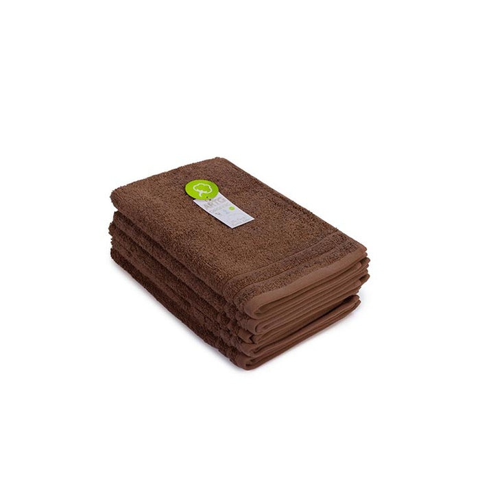 Organisches Gäste Handtuch dunkelbraun - 40 x 60 cm - 100% Baumwolle