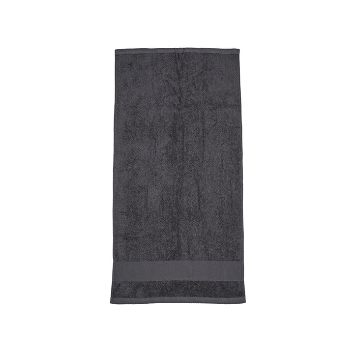 Organisches, weiches Handtuch dunkelgrau - 50 x 100 cm - 100% Baumwolle