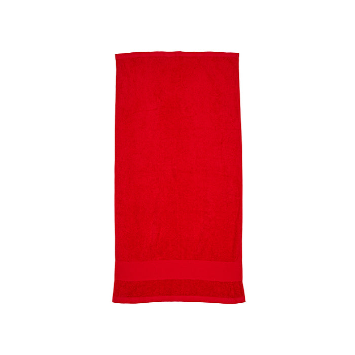 Organisches, weiches Handtuch rot - 50 x 100 cm - 100% Baumwolle