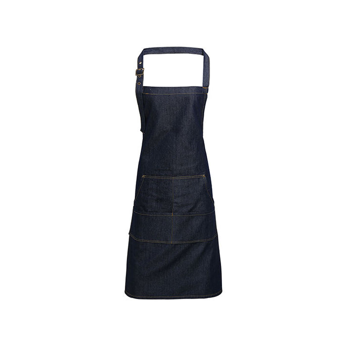 Schürze Jeans Stitch Denim Bib Indigo Denim - 72 x 86 cm - 70% Baumwolle / 30% Polyester