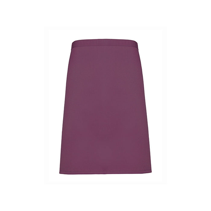 Mittellange Schürze purpurrot - Universalgröße - 70 x 50 cm - 65% Polyester / 35% Baumwolle
