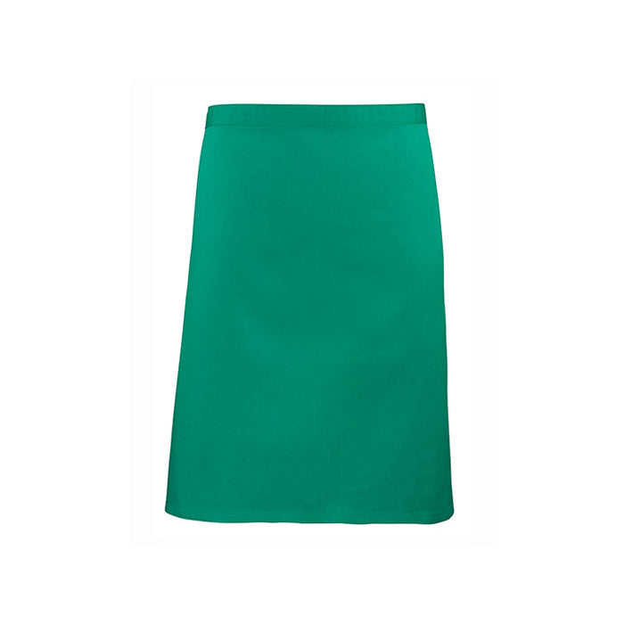 Mittellange Schürze dunkelgrün - Universalgröße - 70 x 50 cm - 65% Polyester / 35% Baumwolle