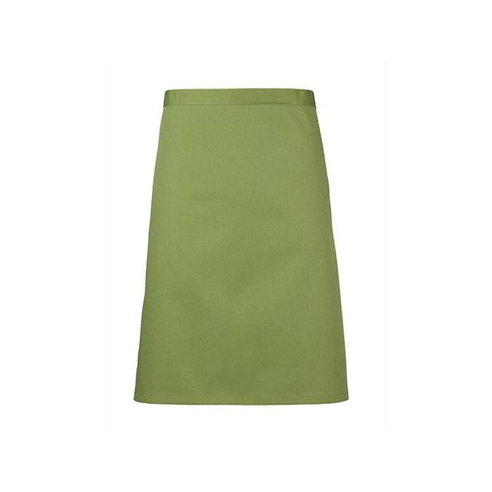 Mittellange Schürze hellgrün - Universalgröße - 70 x 50 cm - 65% Polyester / 35% Baumwolle