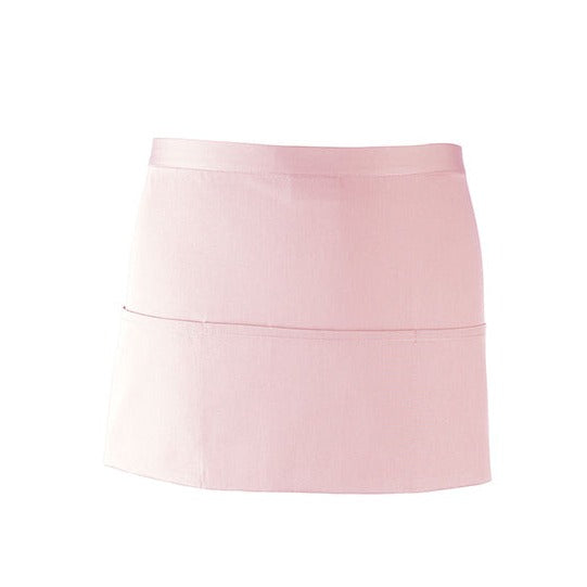 Barschürze pink mit 3 Taschen - Universalgröße - 60 x 33 cm - 65% Polyester / 35% Baumwolle